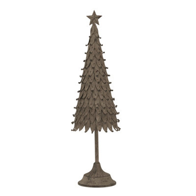 Hill Interiors Metal Pine Tree Christmas Decoration Silver (56Cm X 12Cm X 17Cm) from B&Q
