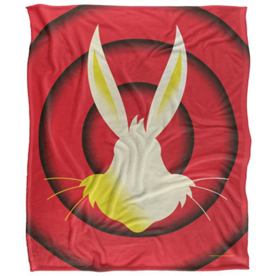 Warner Bros Silky Circle Bugs Bunny Supersoft Blanket Multicoloured (152Cm X 127Cm) from B&Q