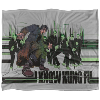 Matrix I Know Kung Fu Silky Supersoft Blanket Multicoloured/multicoloured (152Cm X 127Cm) from B&Q