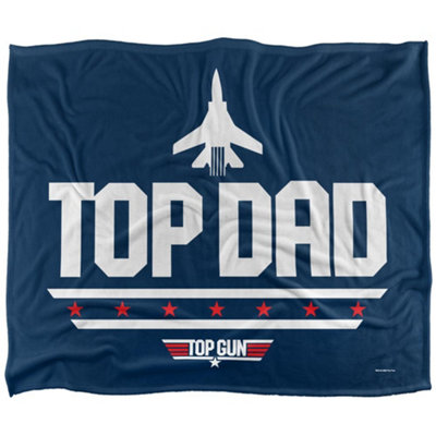 Top Gun Top Dad Silky Supersoft Blanket Multicoloured (152Cm X 127Cm) from B&Q