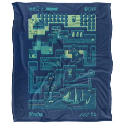  - The Goonies Silky 8-Bit Supersoft Blanket Multicoloured (152Cm X 127Cm)
