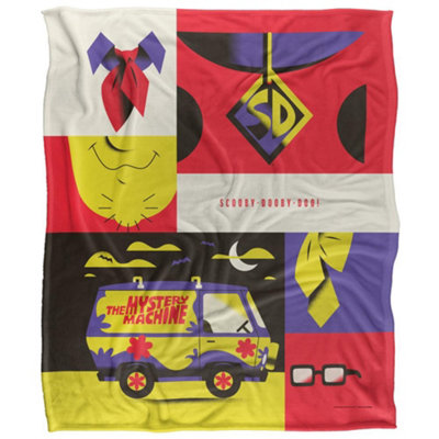 Scooby Doo Silky Icons Supersoft Blanket Multicoloured (152Cm X 127Cm) from B&Q