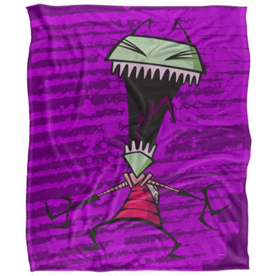 Invader Zim Silky Supersoft Blanket Multicoloured (152Cm X 127Cm) from B&Q