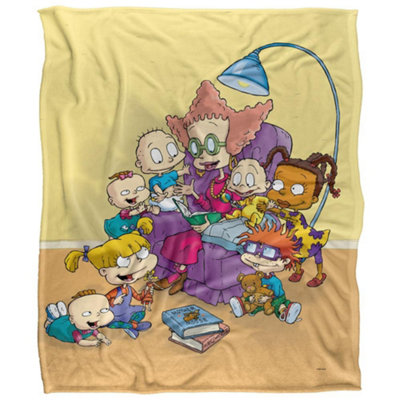 Rugrats Get Caught Silky Reading Supersoft Blanket Multicoloured (152Cm X 127Cm) from B&Q