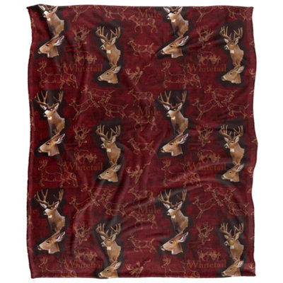 Jq Licensing Silky Deer Supersoft Blanket Multicoloured (152Cm X 127Cm) from B&Q
