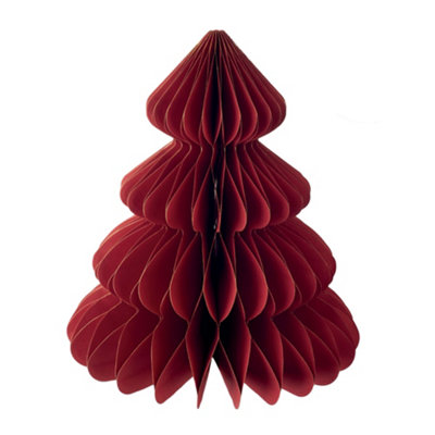 Midocean Harmobig Paper Christmas Tree Decoration Red (One Size) from B&Q
