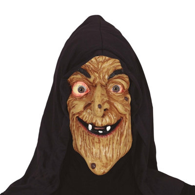 B&Q Fiestas Guirca Unisex Adult Witch Vinyl Mask Brown/black (One Size)