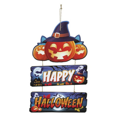 Fiestas Guirca Wood Pumpkins Halloween Decoration Multicoloured (One Size) from B&Q