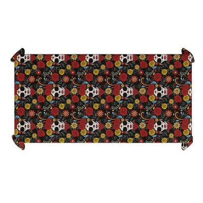  - Fiestas Guirca Plastic Day Of The Dead Tablecloth Multicoloured (One Size)