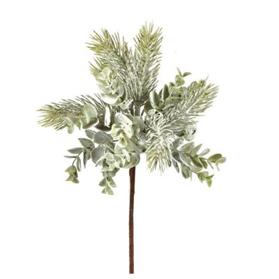  - Premier Eucalyptus Christmas Tree Pick Green (One Size)
