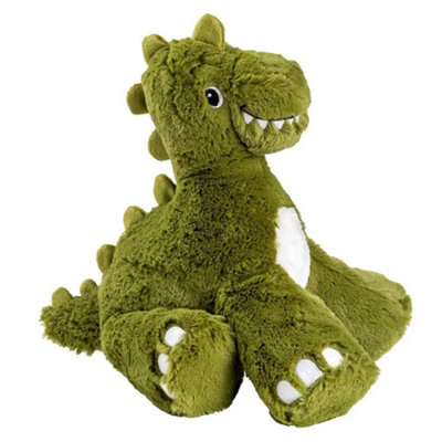 House Of Paws Dinosaur Dog Squeak Toy Green (One Size) from B&Q