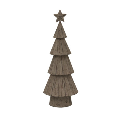 B&Q -  Metal Bough Tree Christmas Decoration White (23Cm X 6Cm X 8Cm)