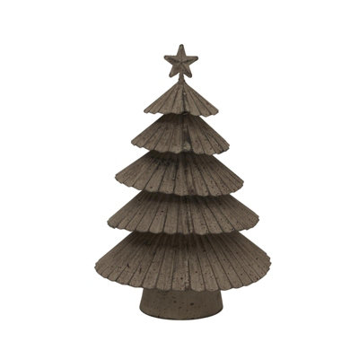 B&Q -  Metal Layered Tree Christmas Decoration Silver (19Cm X 6Cm X 14Cm)