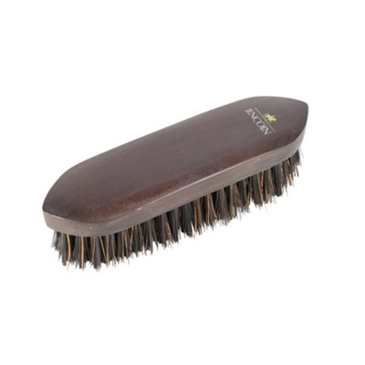 Lincoln Clic Small Wooden Horse Body Brush Brown (One Size) from B&Q