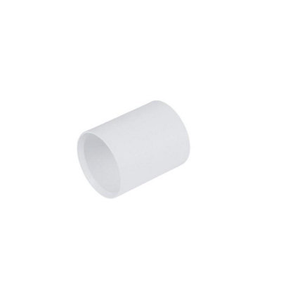 Davant Straight Coupler White (40mm) from B&Q