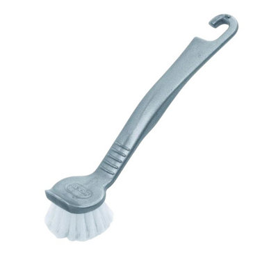 Addis Metallic Washing Up Brush White/grey (One Size) from B&Q