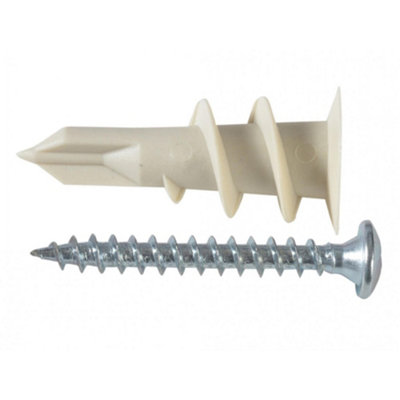 Forgefix Nylon Plasterboard Fixing 4.5 X 35mm Forgepack 6 Multi Colour (One Size) from B&Q