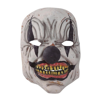 Fiestas Guirca Unisex Adult Clown Latex Mask White (One Size) from B&Q