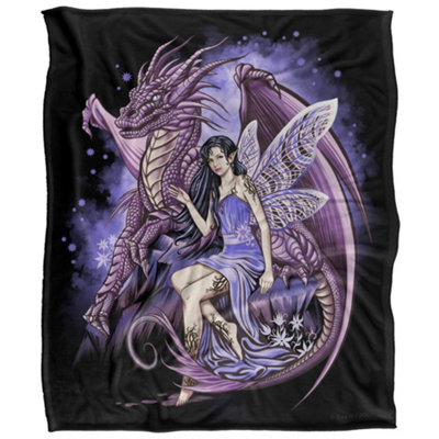 Jq Licensing Protectors Of The Realm Silky Fairy & Dragon Supersoft Blanket Multicoloured (152Cm X 127Cm) from B&Q