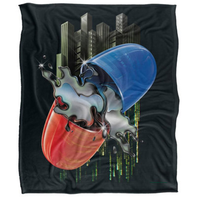 The Matrix Silky Supersoft Blanket Multicoloured (One Size) from B&Q