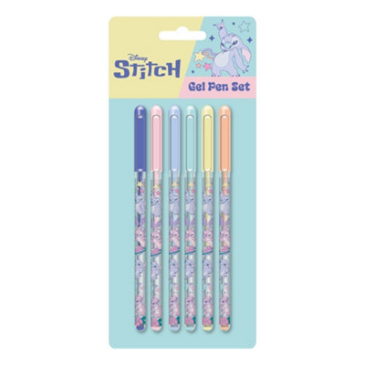 Lilo & Stitch Gel Pen (Pack Of 6) Multicoloured (22.5Cm X 10Cm X 1.4Cm) from B&Q