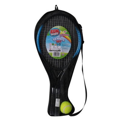 Fun Sport Tennis Set Black/yellow (One Size) from B&Q