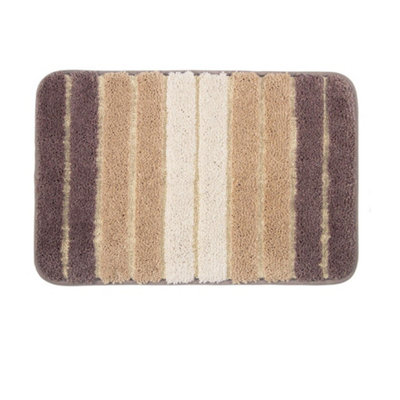 K Collection Microfibre Bath Mat Beige (80Cm X 50Cm) from B&Q