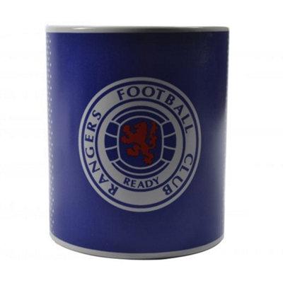 B&Q Blue/White Rangers Fc Fade Mug (One ) 325Ml B&Q