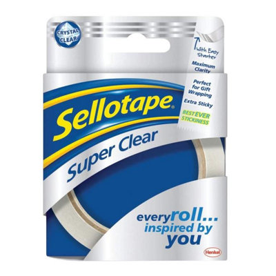Sellotape Super Clear Tape Clear (One Size) from B&Q