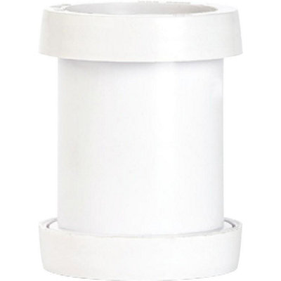 Securplumb Push Fit Straight Connector White (40mm) from B&Q