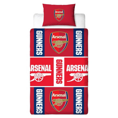  - Nal Fc Gunners Reversible Crest Duvet Set Multicoloured (Double)