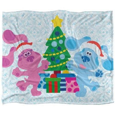 Blues Clues Silky Magenta Christmas Supersoft Blanket Multicoloured (One Size) from B&Q