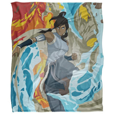 The Legend Of Korra Avatar Silky Supersoft Blanket Multicoloured (One Size) from B&Q