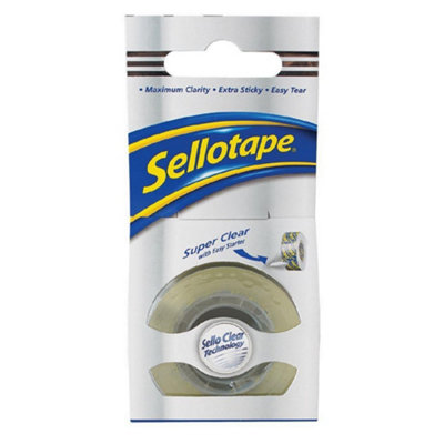 Sellotape Super Clear Tape White (One Size) from B&Q
