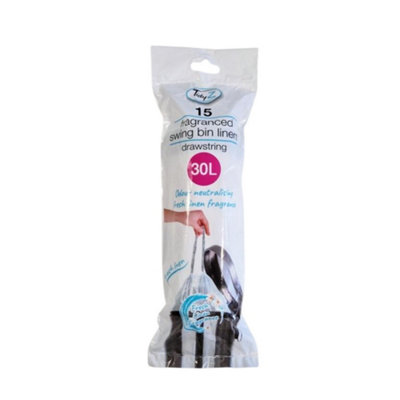 Tidyz Swing Bin Liners (Pack Of 15) White (One Size) from B&Q