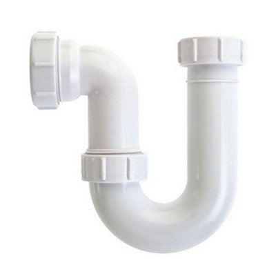 B&Q White Securplumb P Trap (75Mm X 32Mm) B&Q