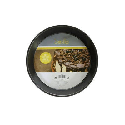 Basiks Round Non-Stick Cake Tin Black (10In) from B&Q
