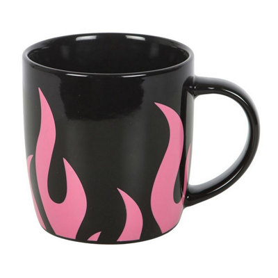 Something Different Unisex True Black Flames Mug In - Image 3