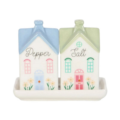 Something Different Unisex Multicolor Pastel House Salt & Pepper Shakers - Image 3