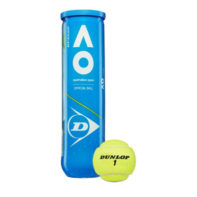 B&Q -  Australian Open Tennis Balls (Pack Of 4) Yellow (One Size)