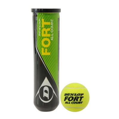 Dunlop Fort Tennis Balls (Pack Of 4) Yellow (One Size)
