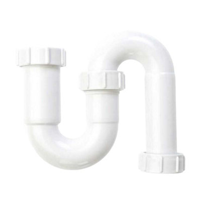 Securplumb Polypropylene S Trap White (One Size) from B&Q