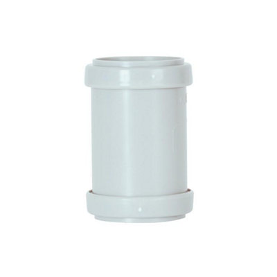 Davant Push Fit Straight Coupling White (32mm) from B&Q