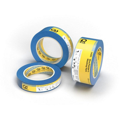Q1 Blue Painters Masking Tape Blue (50M X 50mm) from B&Q