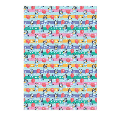  - Bluey Balloon Gift Wrap Sheets Multicoloured (One Size)