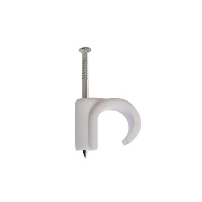 Securplumb Nail-In Pipe Clip (Pack Of 100) White (One Size) from B&Q
