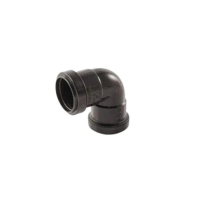 Davant Push Fit Waste Knuckle Bend Black (40mm) from B&Q