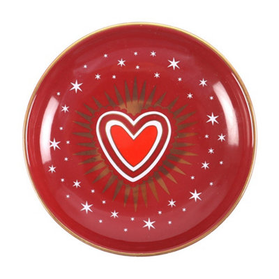 Something Different Sacred Heart Trinket Dish Red (One Size) from B&Q