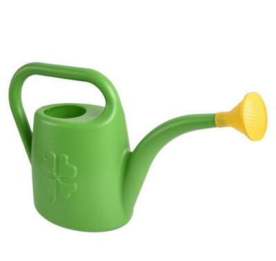 B2C Plastic Watering Can Lightweight Garden Indoor Outdoor Garden Plants Green 1.8L