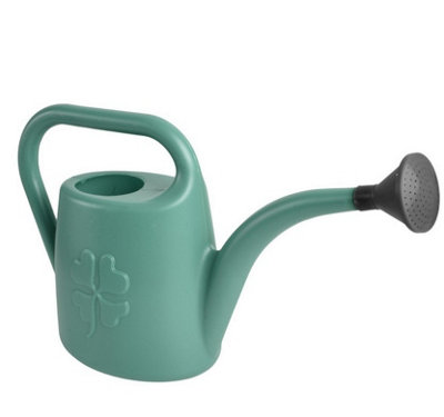 B&Q -  Plastic Watering Can Lightweight Garden Indoor Outdoor Garden Plants Sage 1.8L